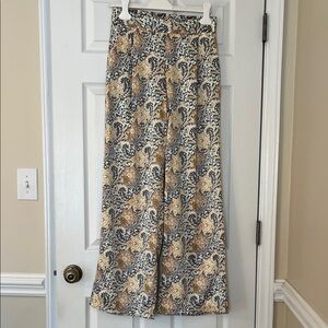 Drew size small Floral Patterned Wide-Leg Pants